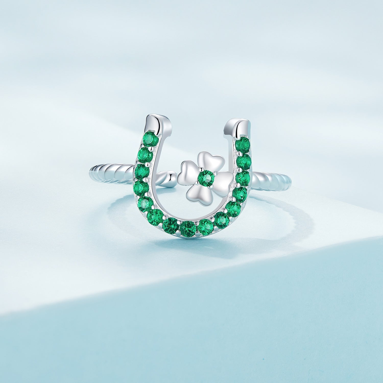 925 Sterling Silver Plated Platinum CZ Ring for Women