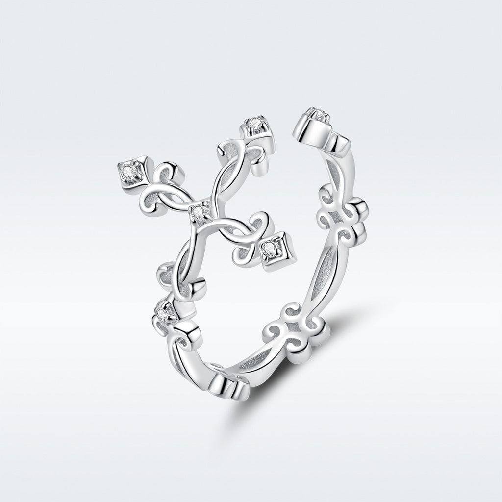 S925 Sterling Silver 0.4cm Width Pavé Setting CZ Ring
