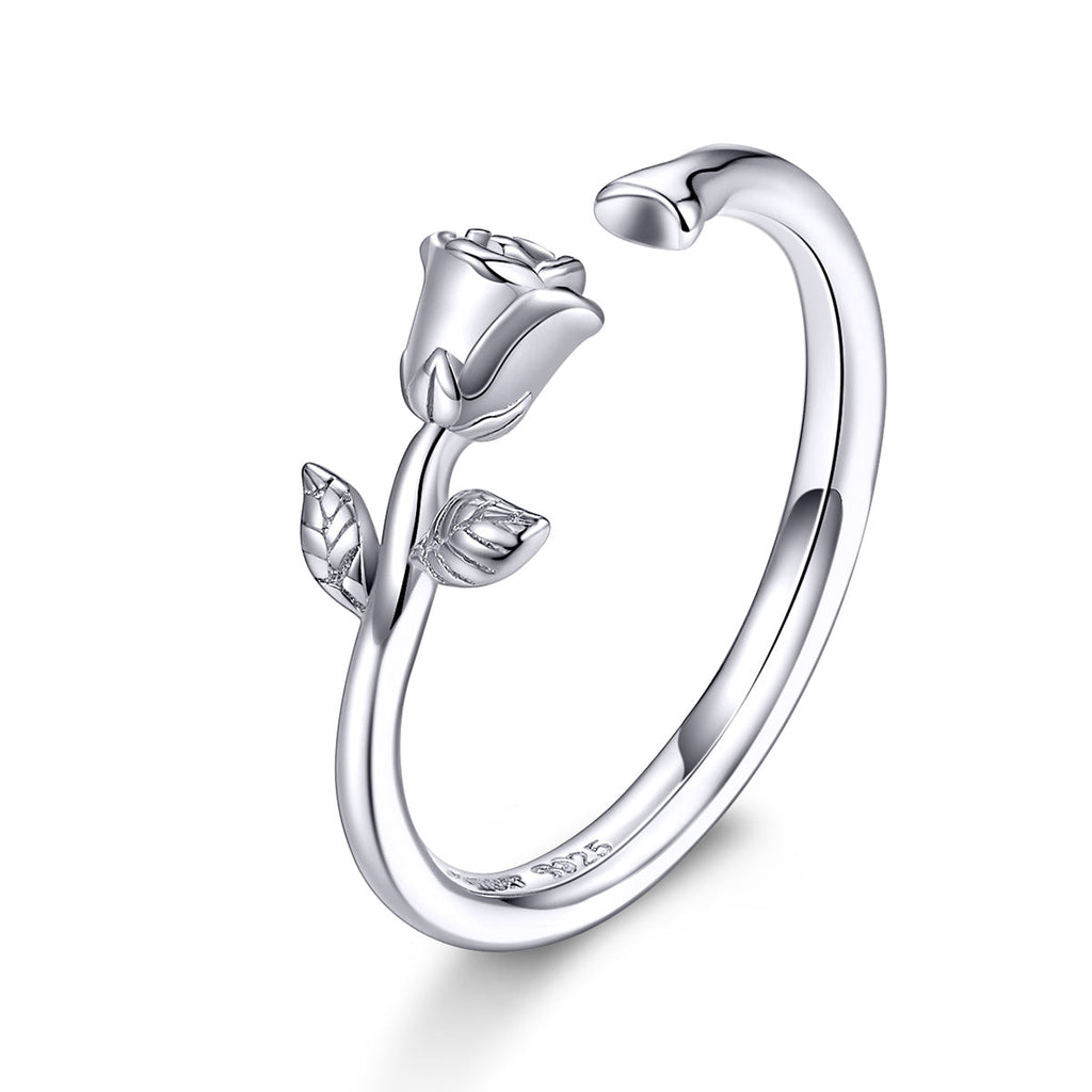 S925 Sterling Silver Plated Platinum Ring for Women
