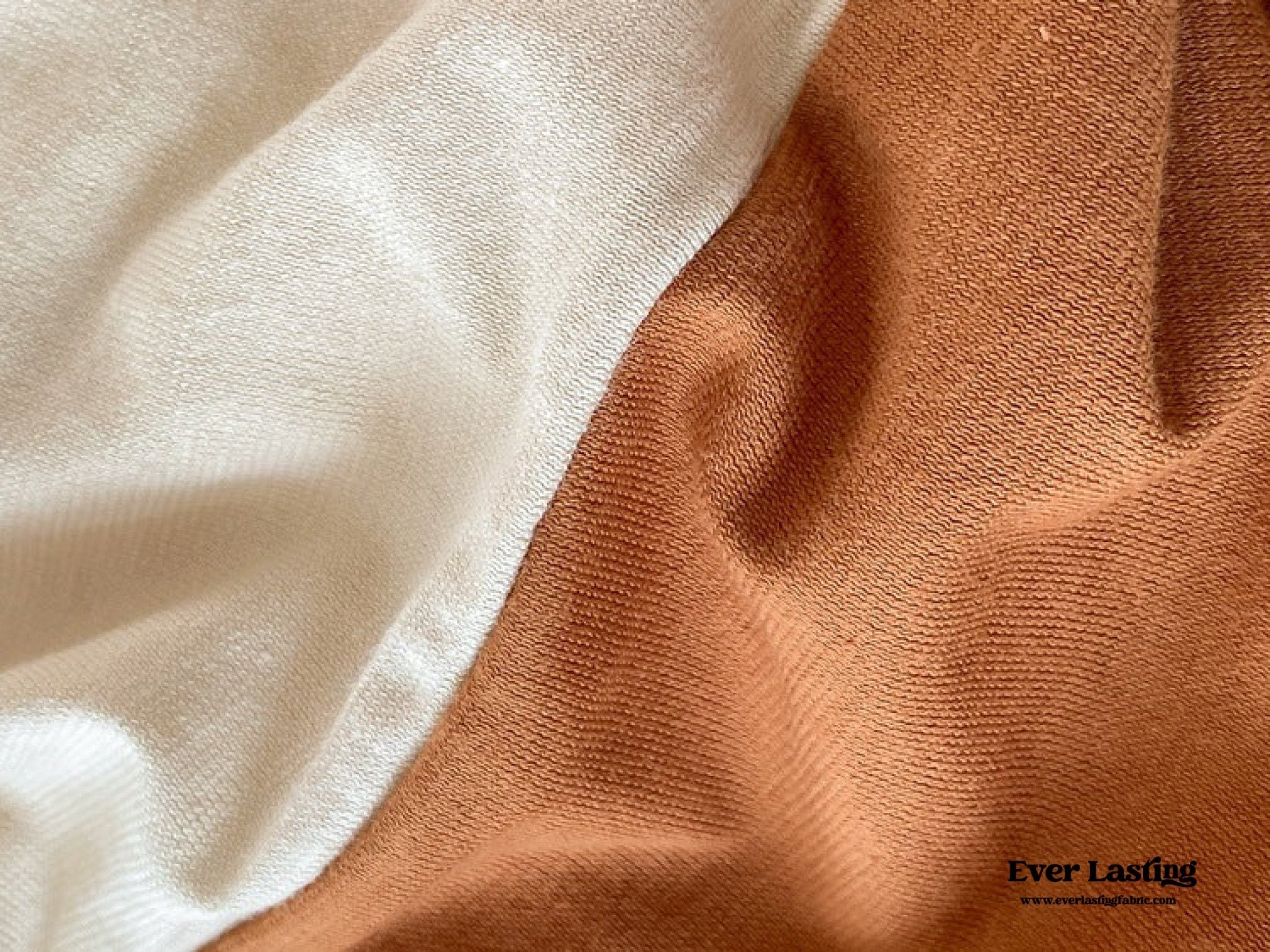 Duo Earth Tone Jersey Knit Bedding Set / Pink Beige