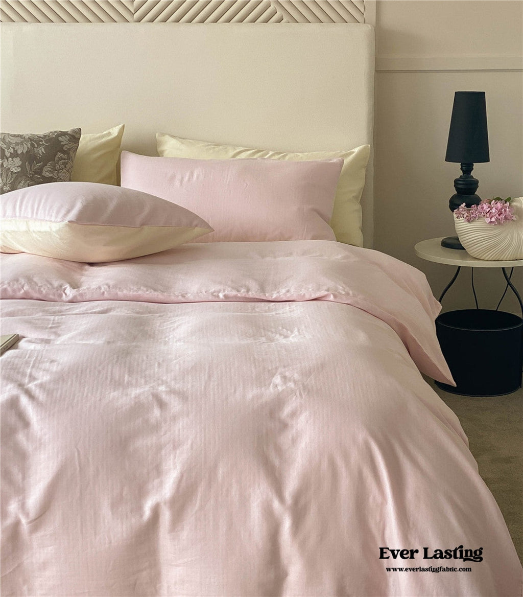 DUO Minimal Double Layer Washed Cotton Bedding Set / Blue