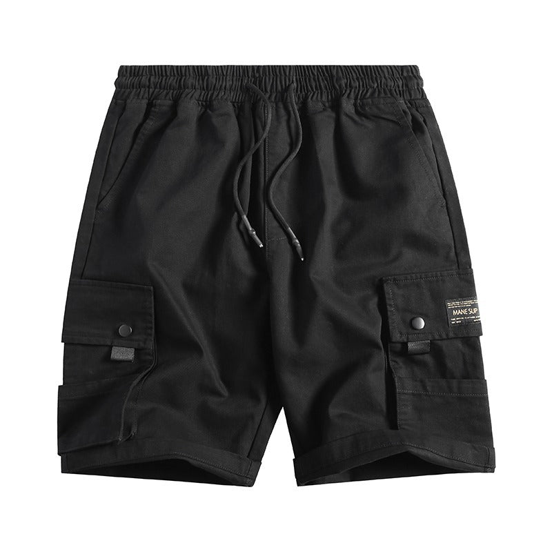 Men's Casual Retro Multi-Pocket Loose Shorts Pants