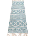 nuveti Cotton Yoga Mat - Cotton Yoga Rug - Absorbent Grippy Tight Weave Ashtanga and Hot Yoga Rug Helps with Slippery Hands and Feet Yoga & Fitness| Meditation Yoga Exercise Mat