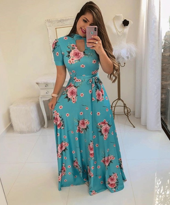 Floral Maxi Dress for Women
