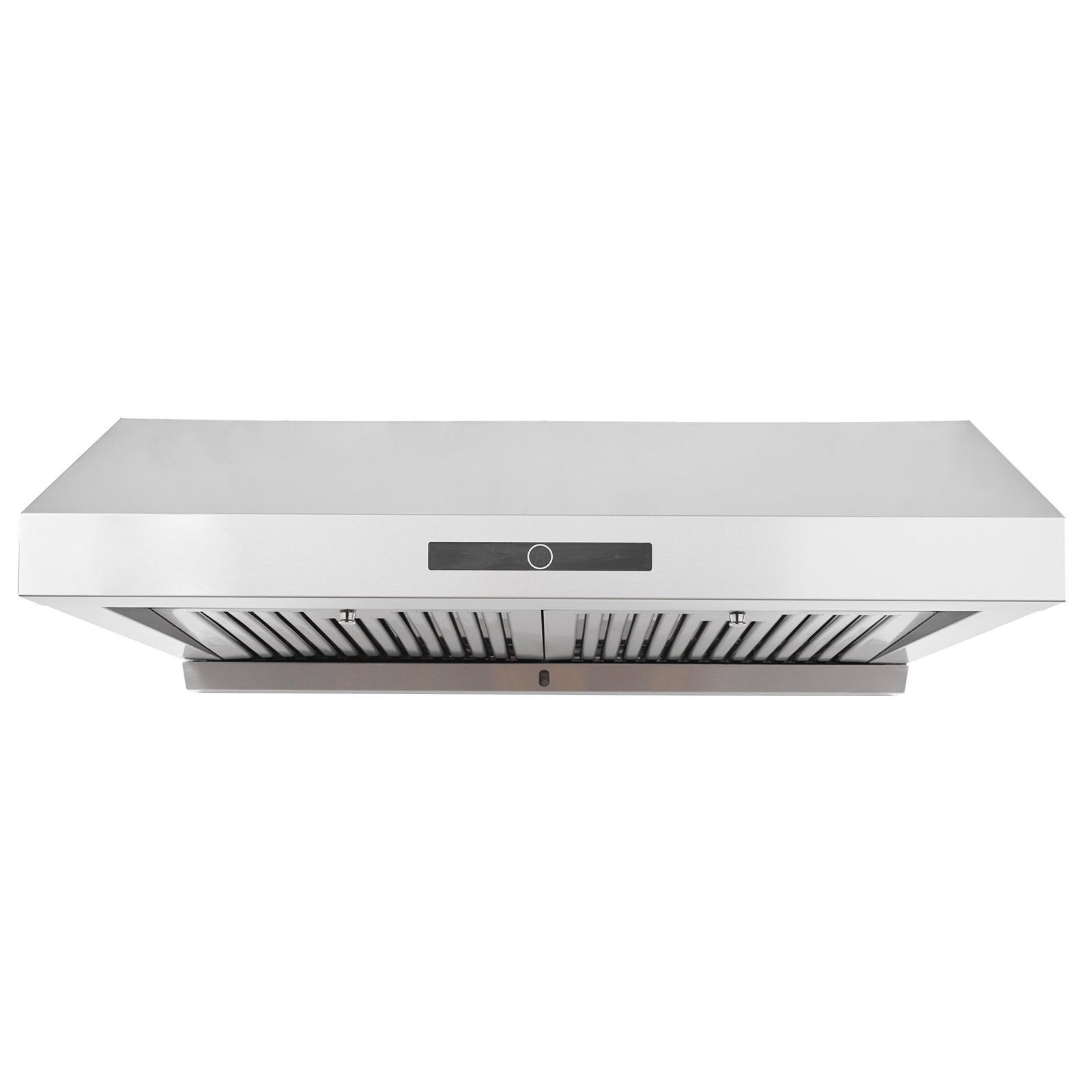 Under Cabinet Range Hood, Dual Motors Ductless Kitchen Stove Vent, Stainless Steel Permanent Filter with 3-Speed Exhaust Fan, 2 Baffle Filters, LED Lights, Touch Control Panel, Silver (30 inch)