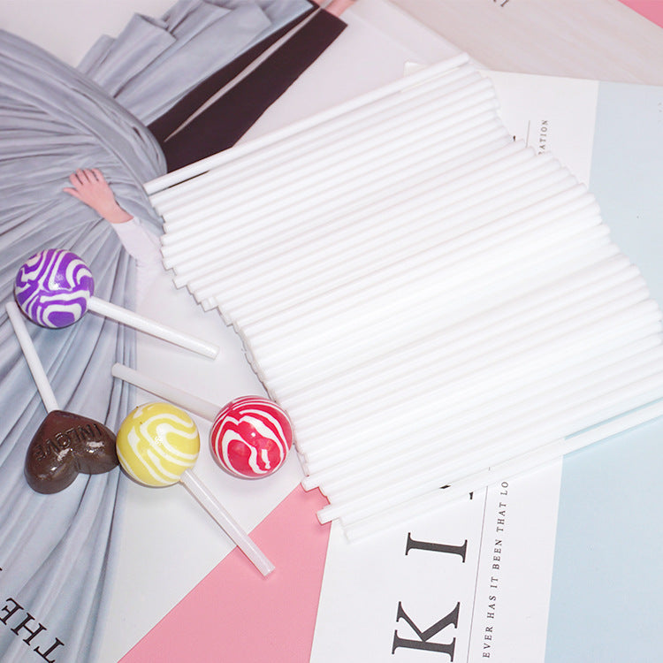 New Food-Grade PP Lollipop Sticks - 10CM, Eco-Friendly