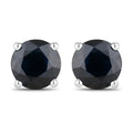 1.70 Carat Genuine Blue Sapphire 10K White Gold Earrings