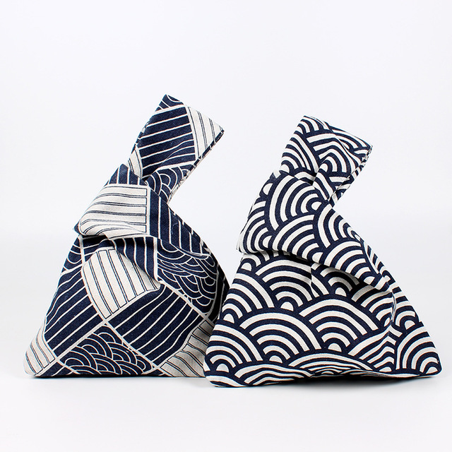 Japanese Minimalist Wrist Bag and Clutch Purse