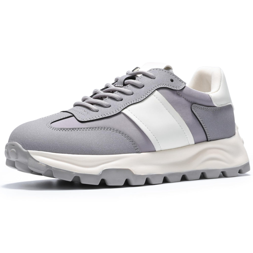 IXU Womens Sneakers 2024 Fashion Tennis Shoes for Women Lightweight Womens Shoes Walking Casual Comfortable Grey Shoes