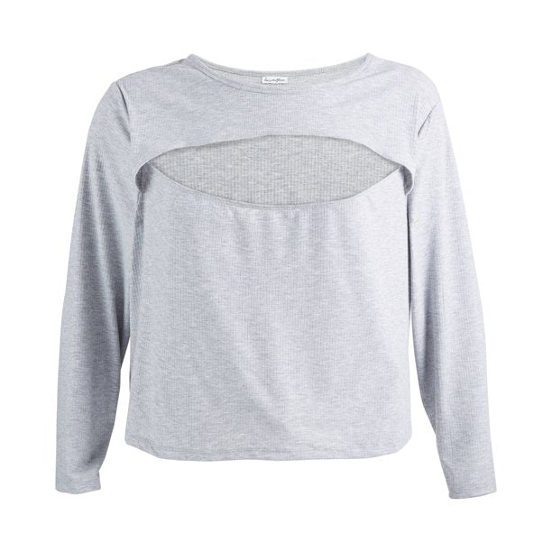 Love Fire Trendy Plus Size Cutout Top