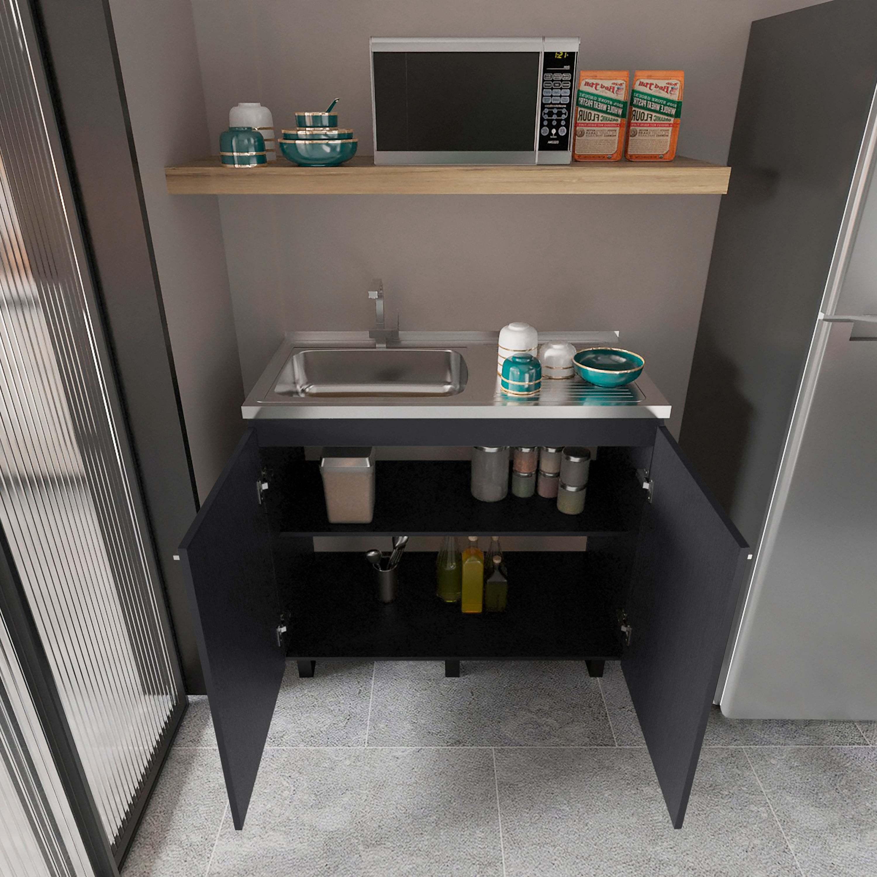 Wenge 2 Utility Sink and Cabinet