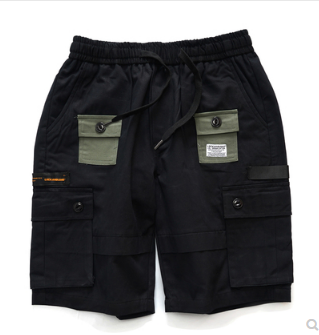 Men's Casual Retro Multi-Pocket Loose Shorts Pants
