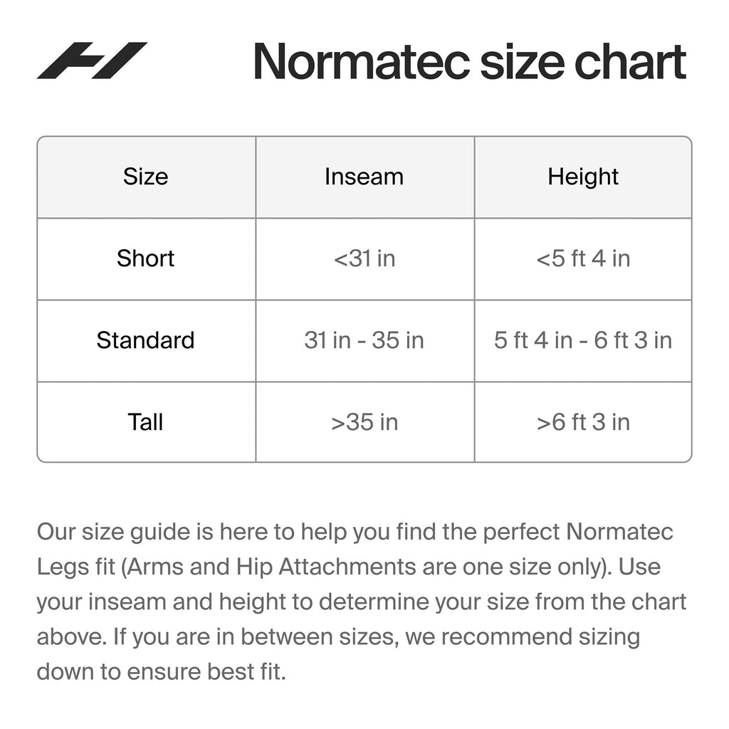Hyperice Normatec Elite Compression Massage Garment, for Users 5'4" – 6'3" 69000 001-03