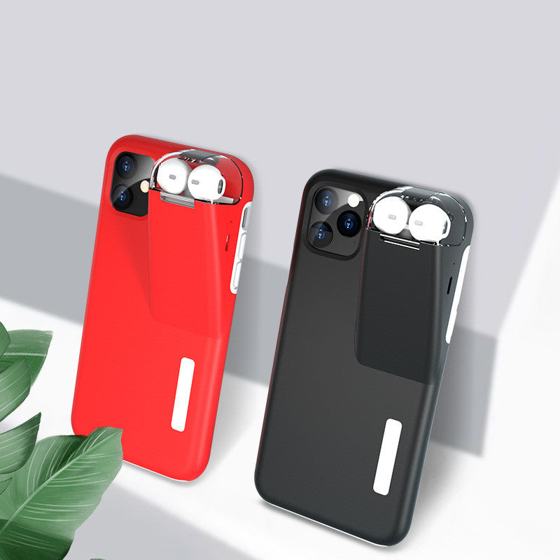 Phone Case with TWS Wireless Earbuds Charging Dock