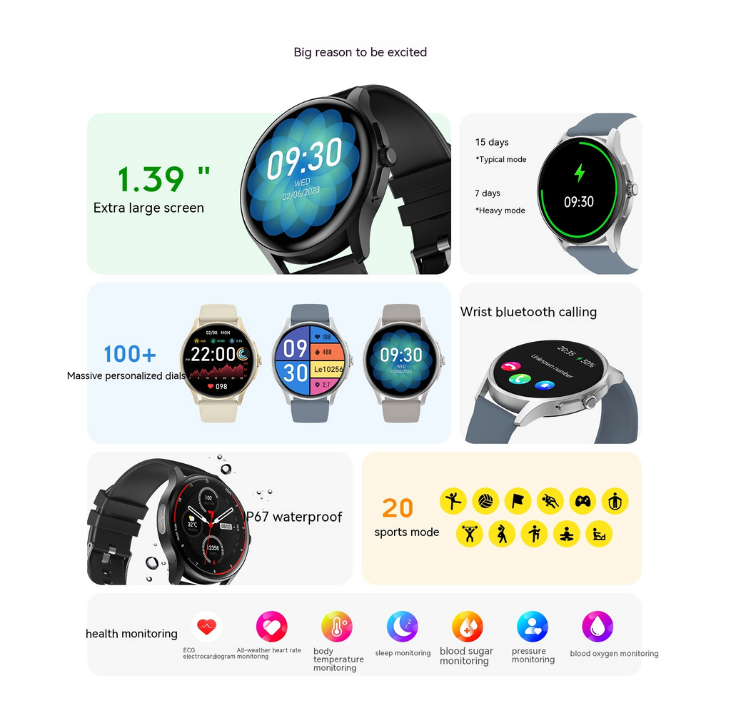 Comprehensive Health & Communication Smartwatch