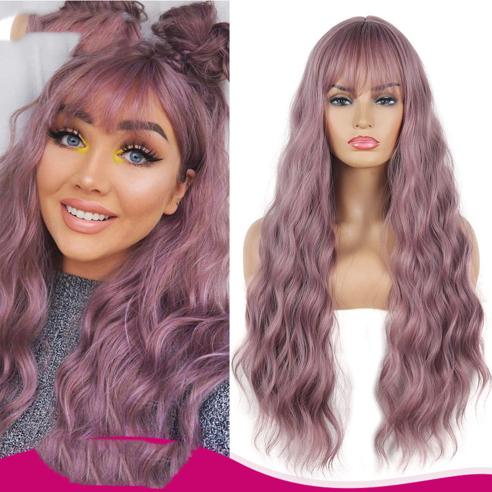 European and American Split Bangs Chemical Fiber Wig