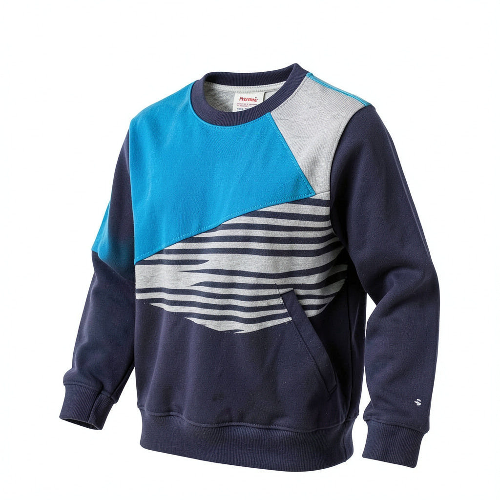 First Impressions Boys Velour Colorblocked Sweatshirt, 18Mo