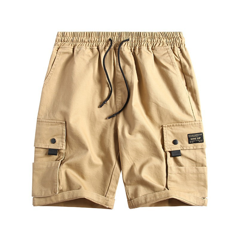 Men's Casual Retro Multi-Pocket Loose Shorts Pants