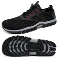 Wide Water Shoes Men Non-Slip Quick Drying Swim Beach Aqua Shoes for Women Water Sport Diving Hiking Sailing Travel River Shoes Summer Amphibious Shoes（BK-47）