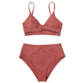 New Women's High-Waisted Bikini Set - Crossback Style