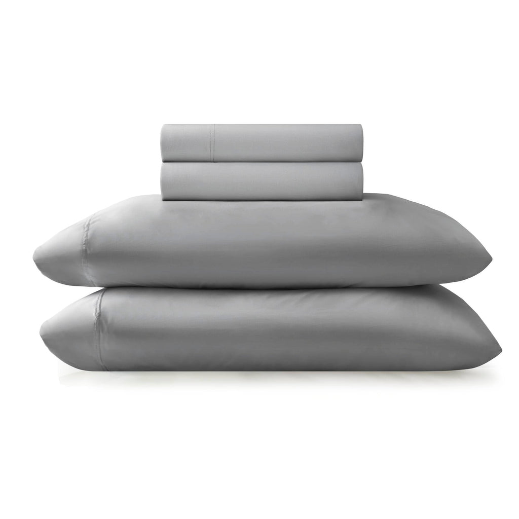 4-Piece King Stretch Jersey Sheet Set,Grey