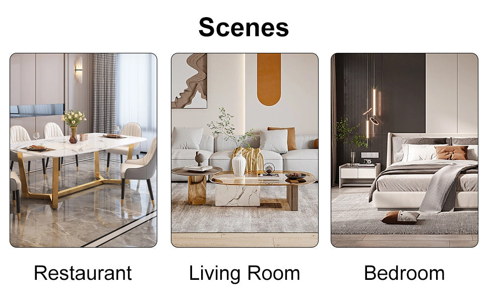 Modern dining chairs with faux leather padded seats, dining room chairs, gold metal leg upholstered chairs, suitable for kitchens, living rooms, bedrooms, and offices, set of 6 (black+PU leather)C-001