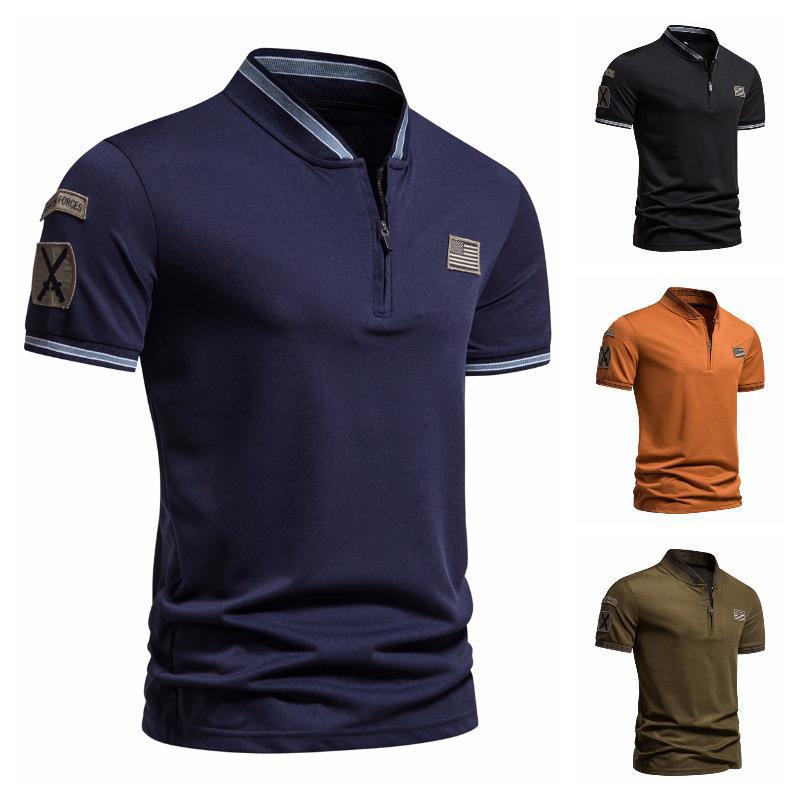 2023 Summer Men's T-Shirt with American Air Force Label