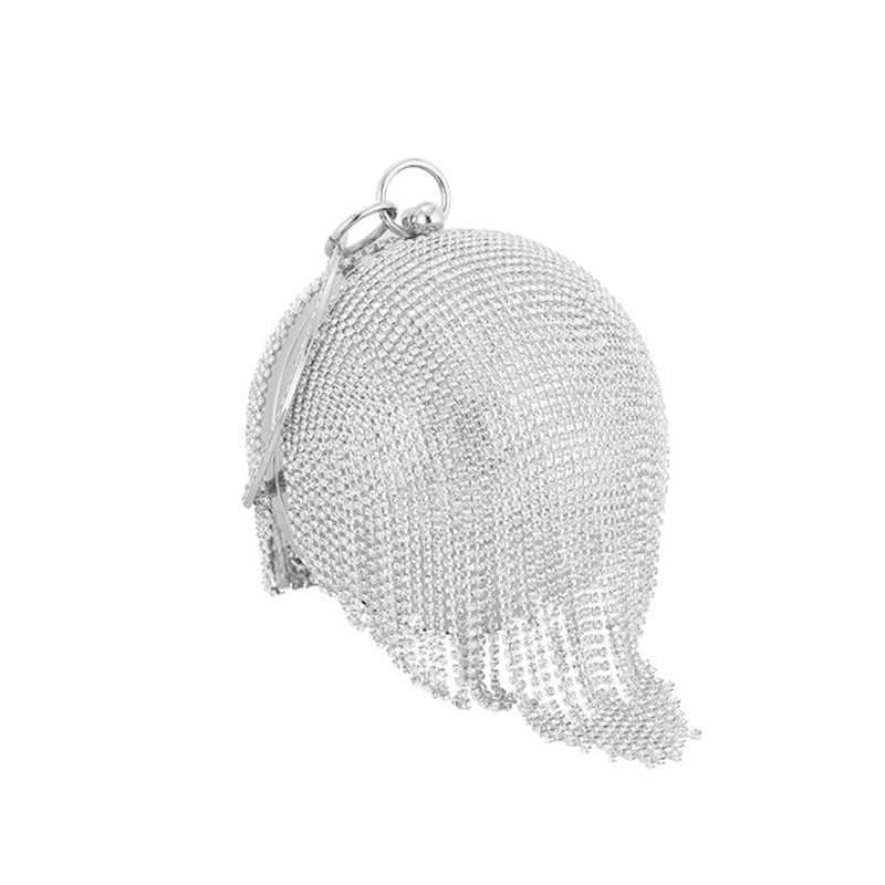 Diamond-Encrusted Spherical Evening Bag Handbag