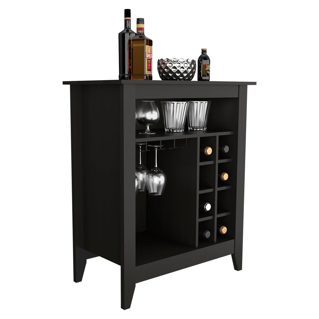 DEPOT E-SHOP Mojito Bar Cabinet, One Open Drawer, One Open Shelf, Black