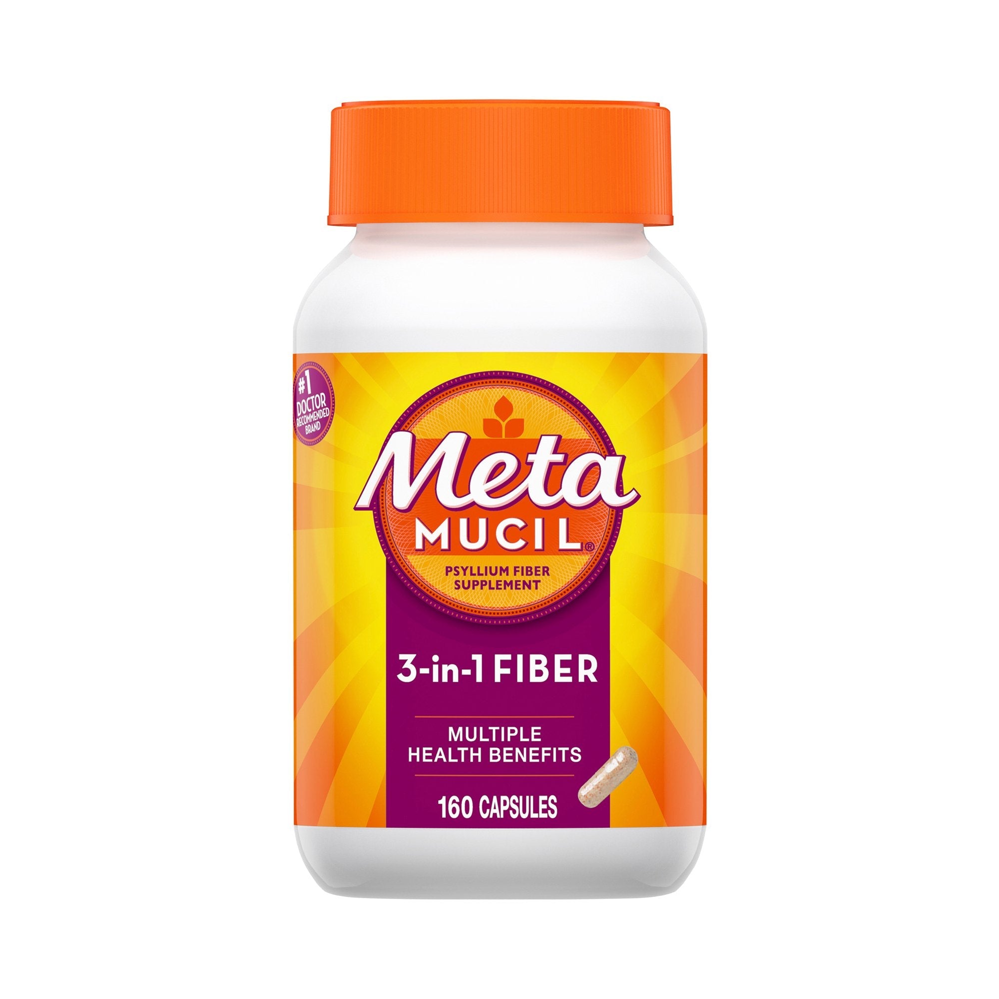 Metamucil® 3-in-1 Fiber Capsules 37000040511