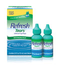 Refresh Tears Lubricant Eye Drops 2 Bottles .5 fl oz (15 ml)