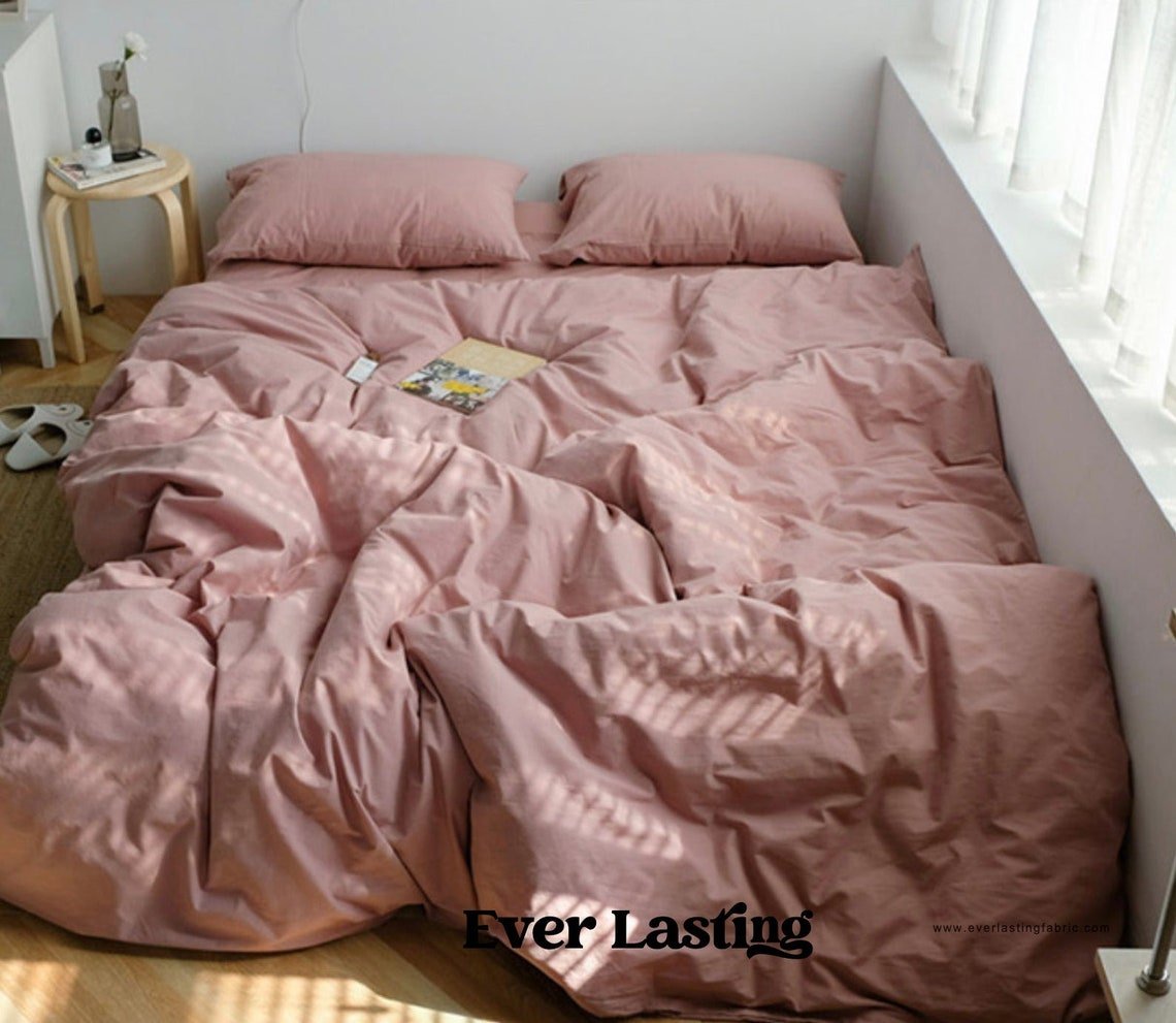 Earth Tone Bedding Set / Dark Blue