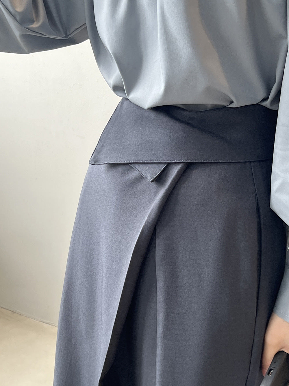 High Waist Irregular Design Skirt for Ladies Fashion