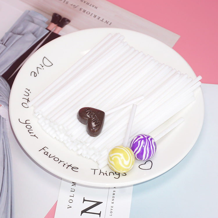 New Food-Grade PP Lollipop Sticks - 10CM, Eco-Friendly