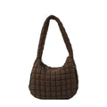 Quilted Puffer Tote Bags for Women Large Lightweight Quilted Padding Shoulder Bag Hobo Handbag Carryall Bag