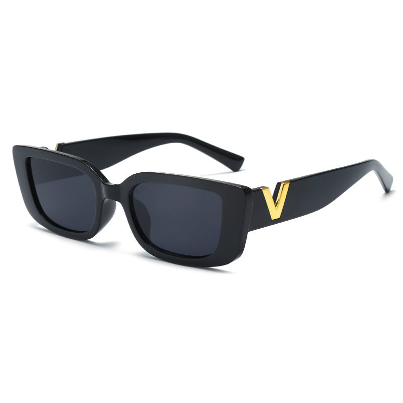Fashionable Small Frame V Word Sunglasses for Women