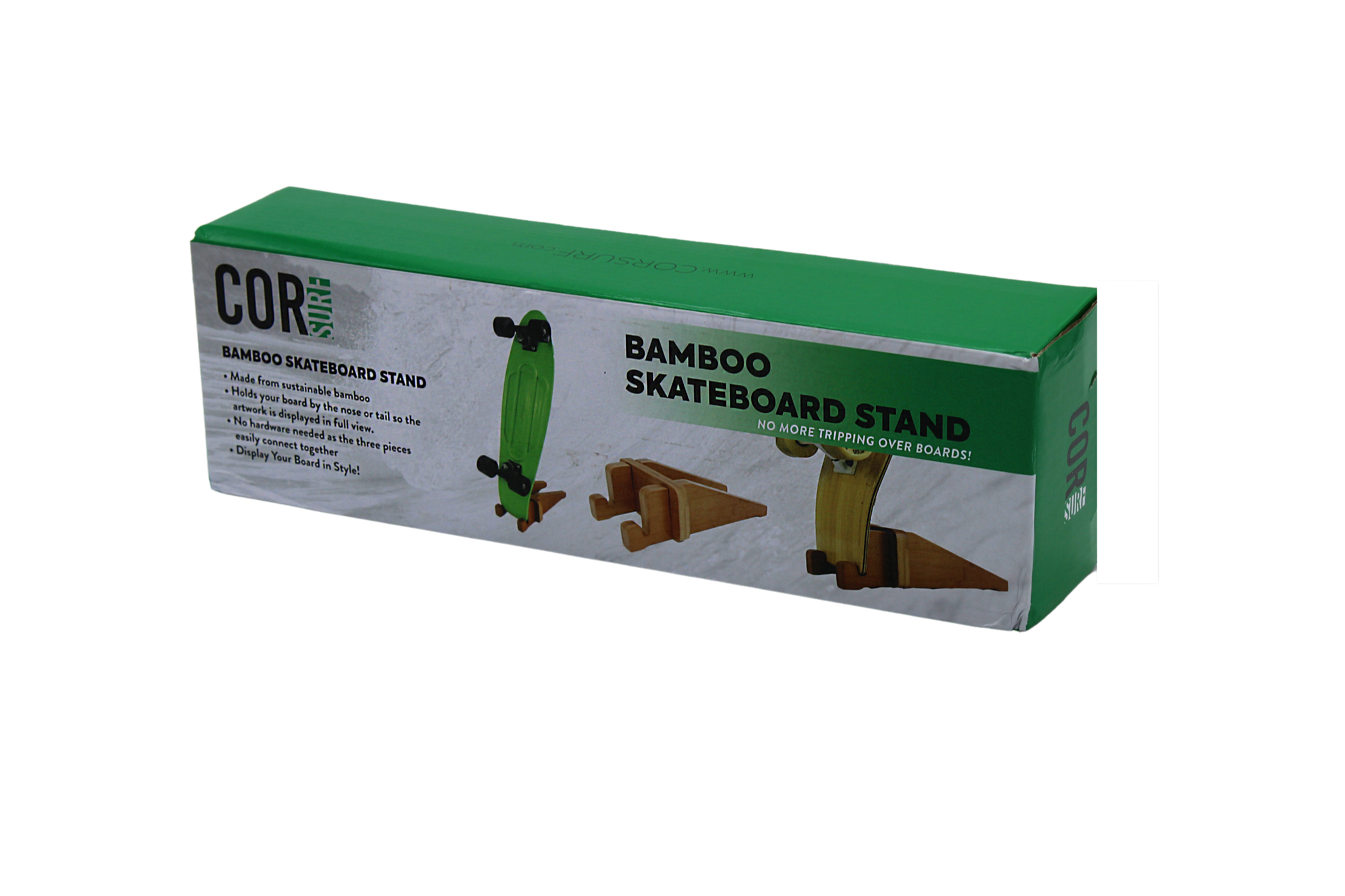 Bamboo Skateboard Floor Stand