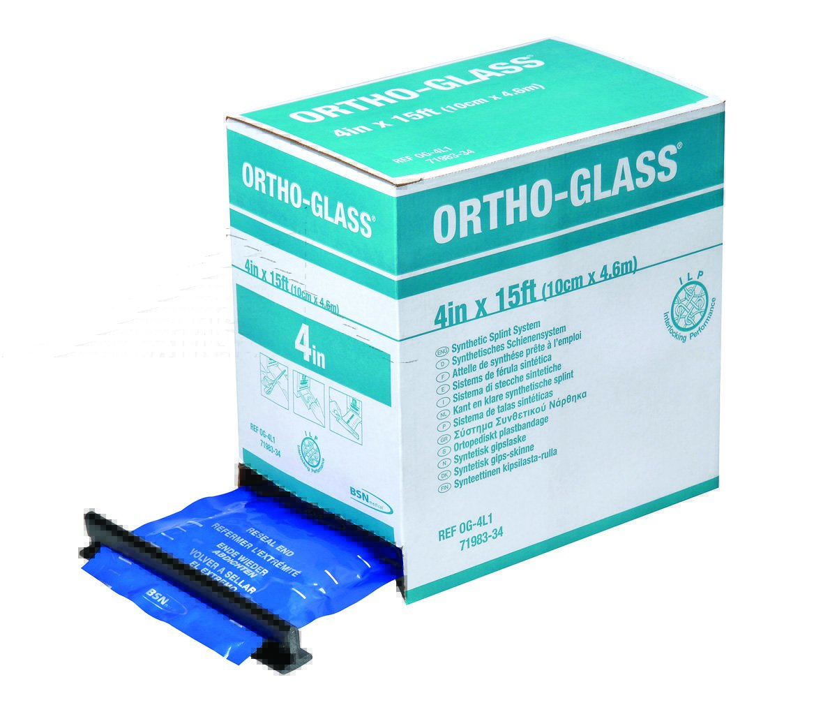 Ortho-Glass® Splint Roll, White, 6 Inch x 15 Foot OG-6L2