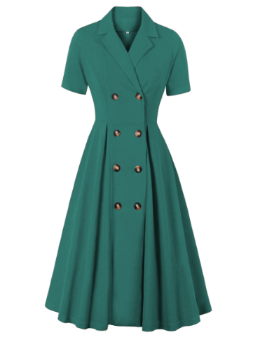 New Women's Solid Color Blazer Dress with Waist Design