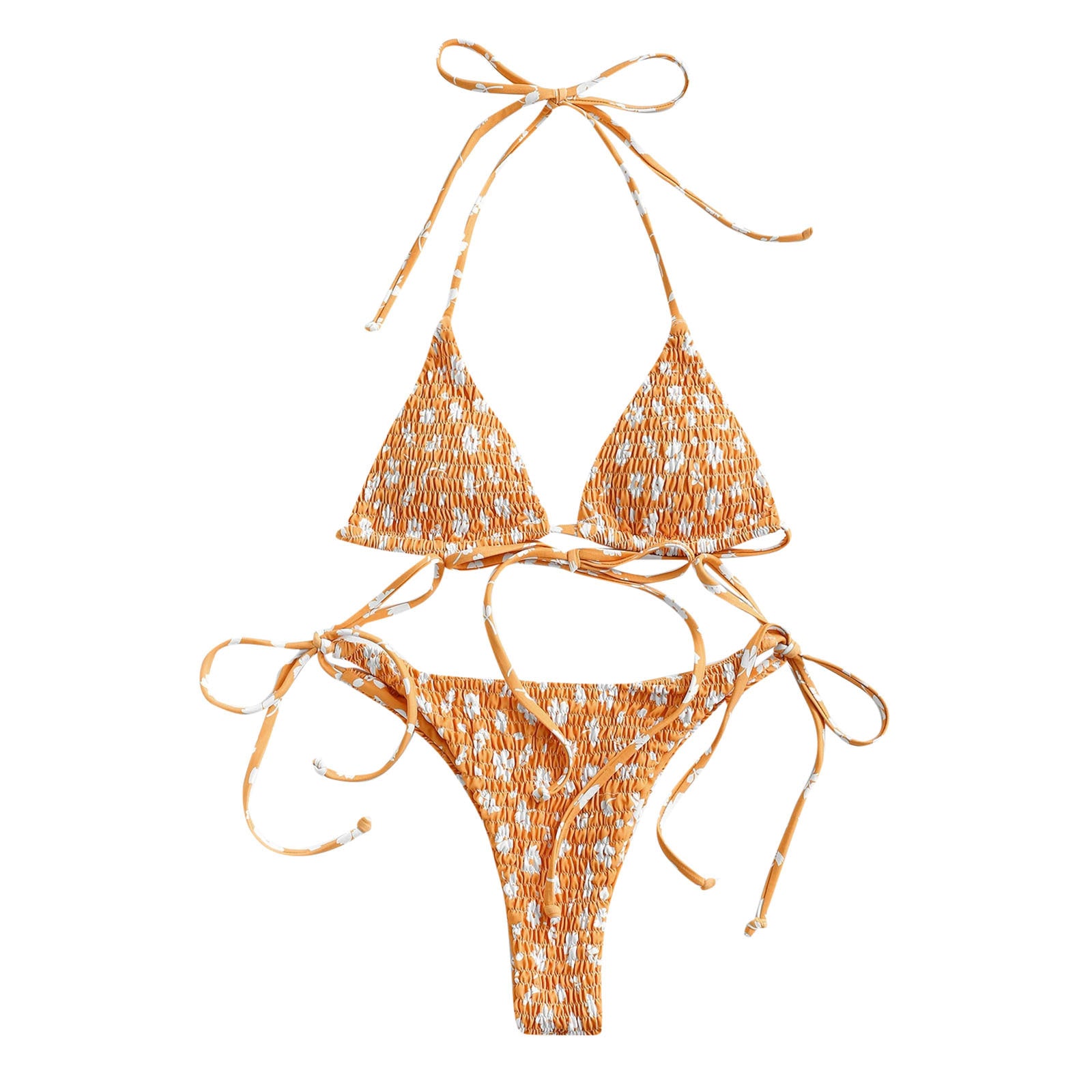 2021 New Women's Sexy Printed Bikini Swimsuit Set