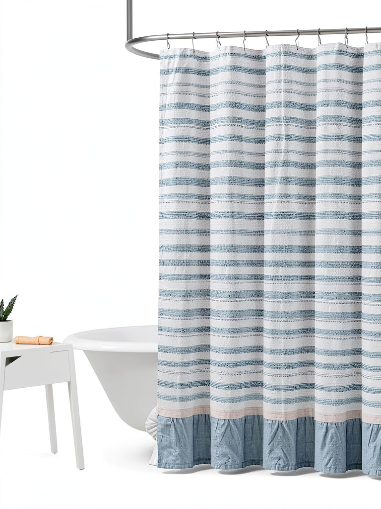 Tommy Bahama Tidal Stripe Dobby Shower Curtain