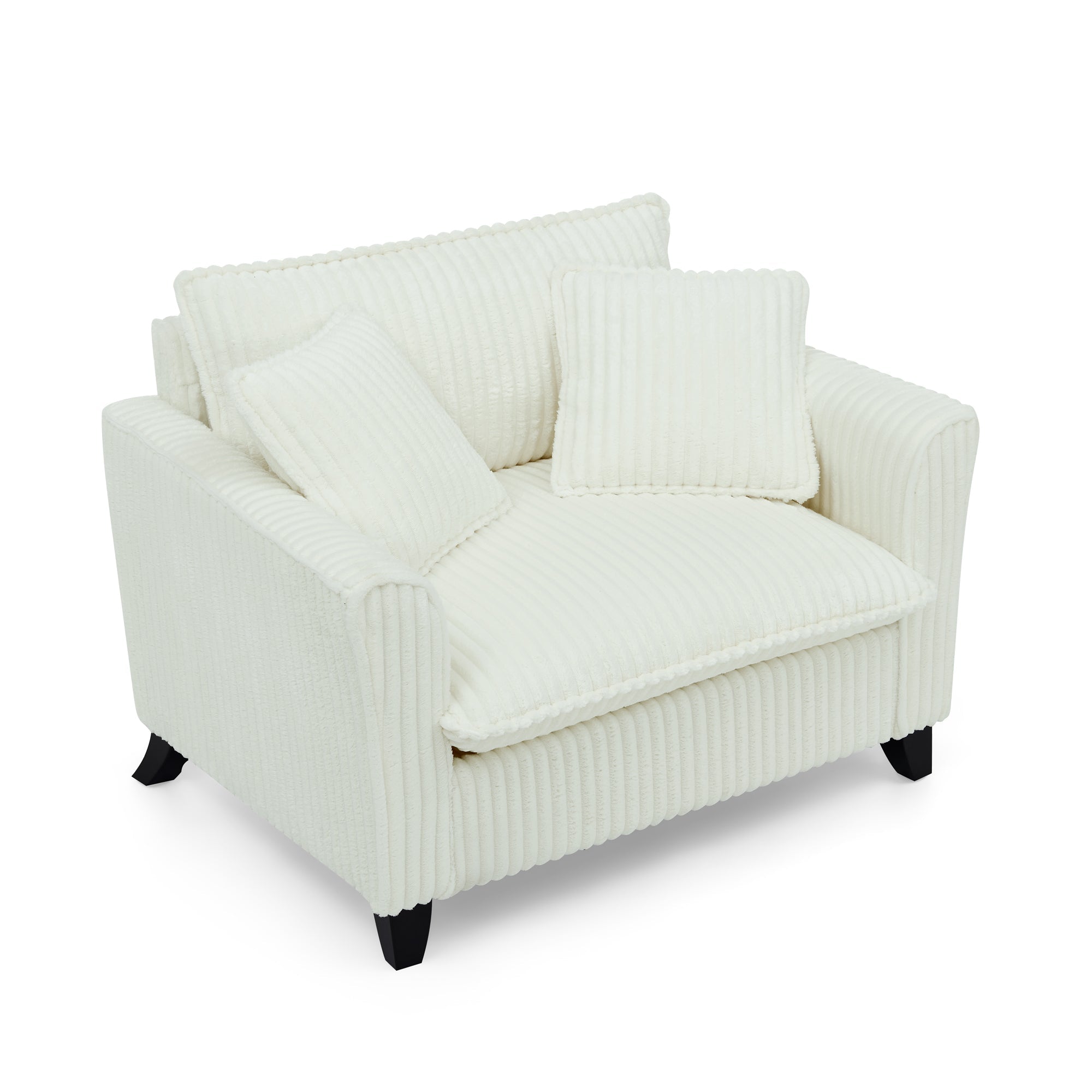 Lazy sofa chair, comfortable single-person sofa chair, with a backrest and soft seat cushion, having armrests on both sides, suitable for living room and bedroom - Beige
