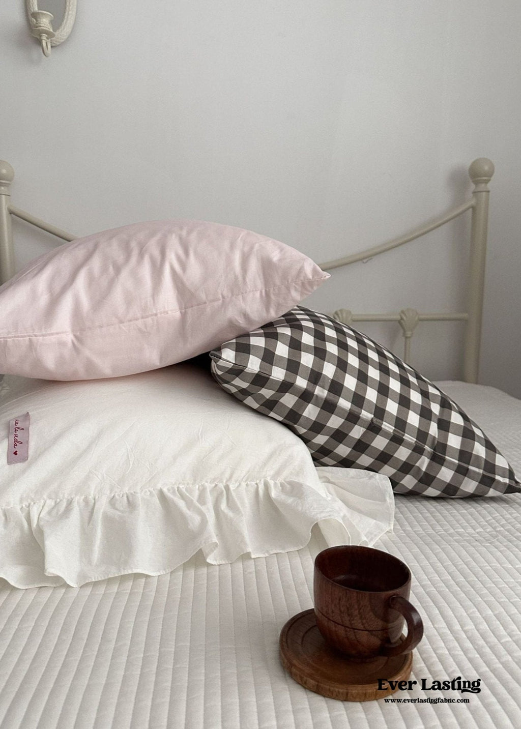 Ella Pure Cotton Pillowcases / Brown