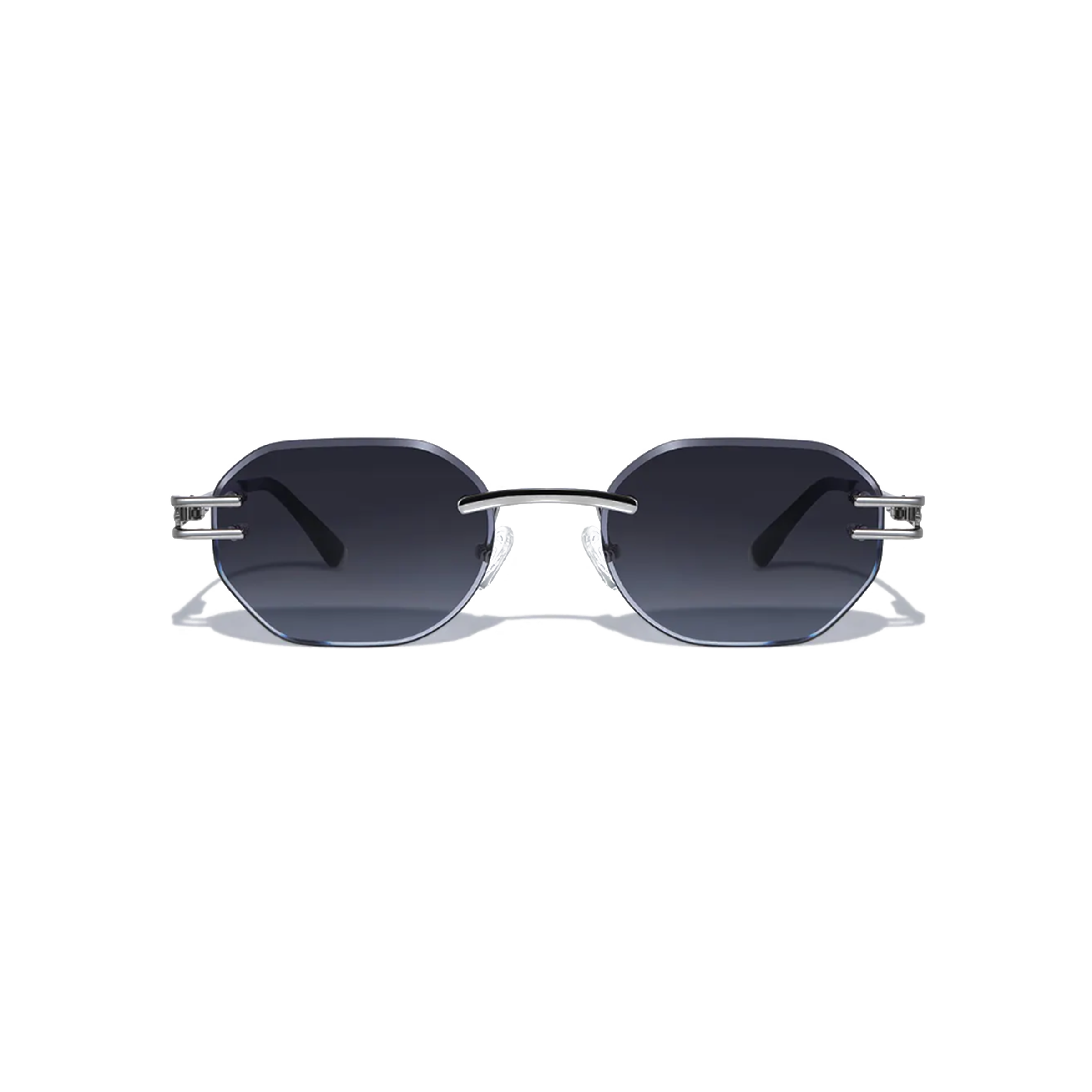 Emil 54mm Rimless Sunglasses | Black