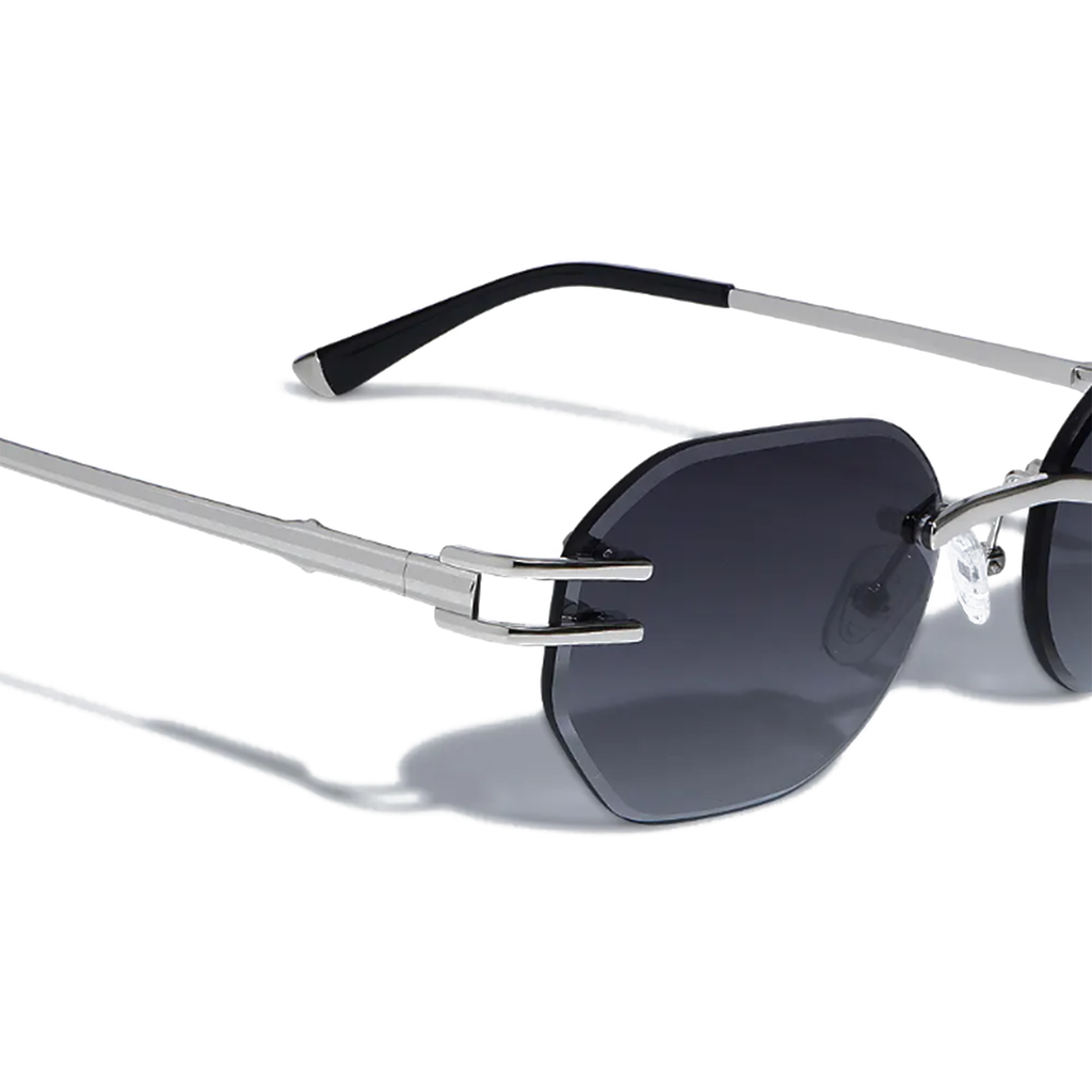 Emil 54mm Rimless Sunglasses | Black
