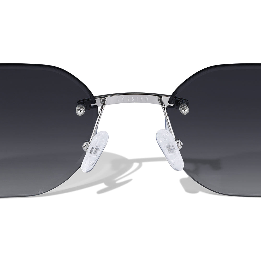 Emil 54mm Rimless Sunglasses | Black