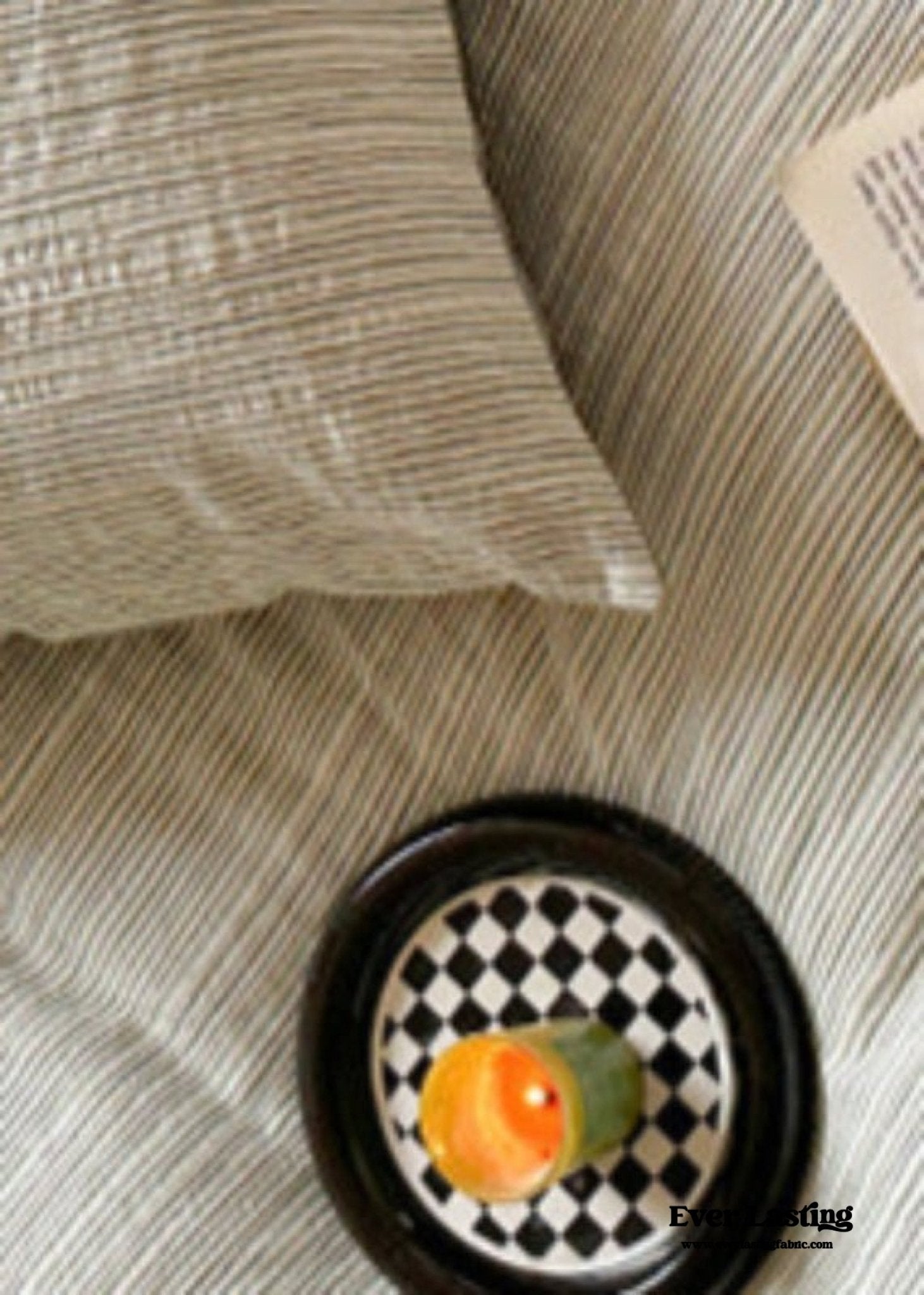 Emma Duo Striped Jacquard Bedding Set / Brown