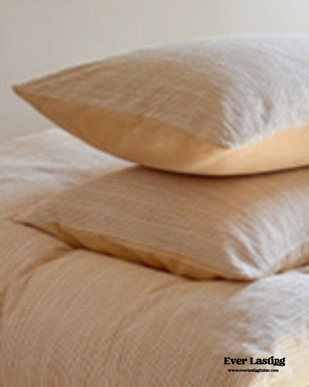 Emma Duo Striped Jacquard Bedding Set / Brown