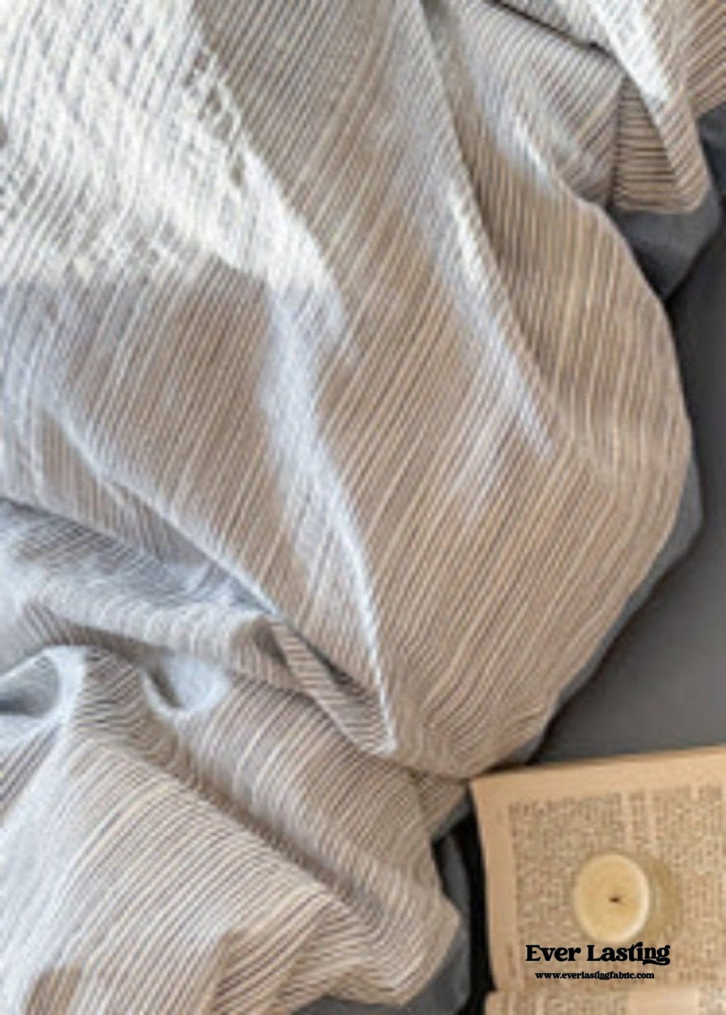 Emma Duo Striped Jacquard Bedding Set / Light Pink