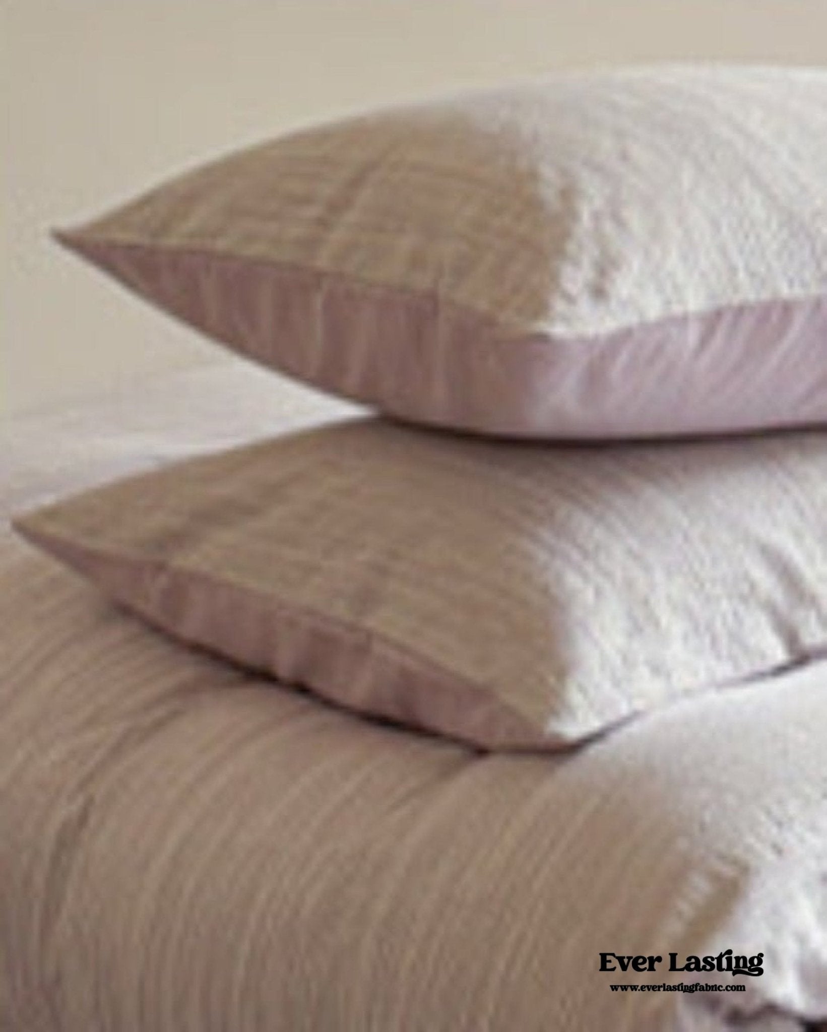 Emma Duo Striped Jacquard Bedding Set / Light Purple